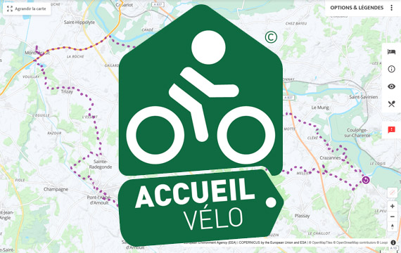 label accueil velo